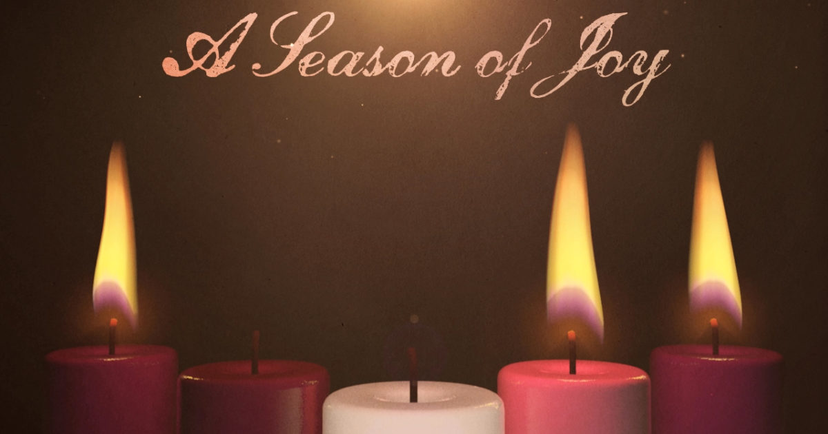 Advent Candles Joy Background