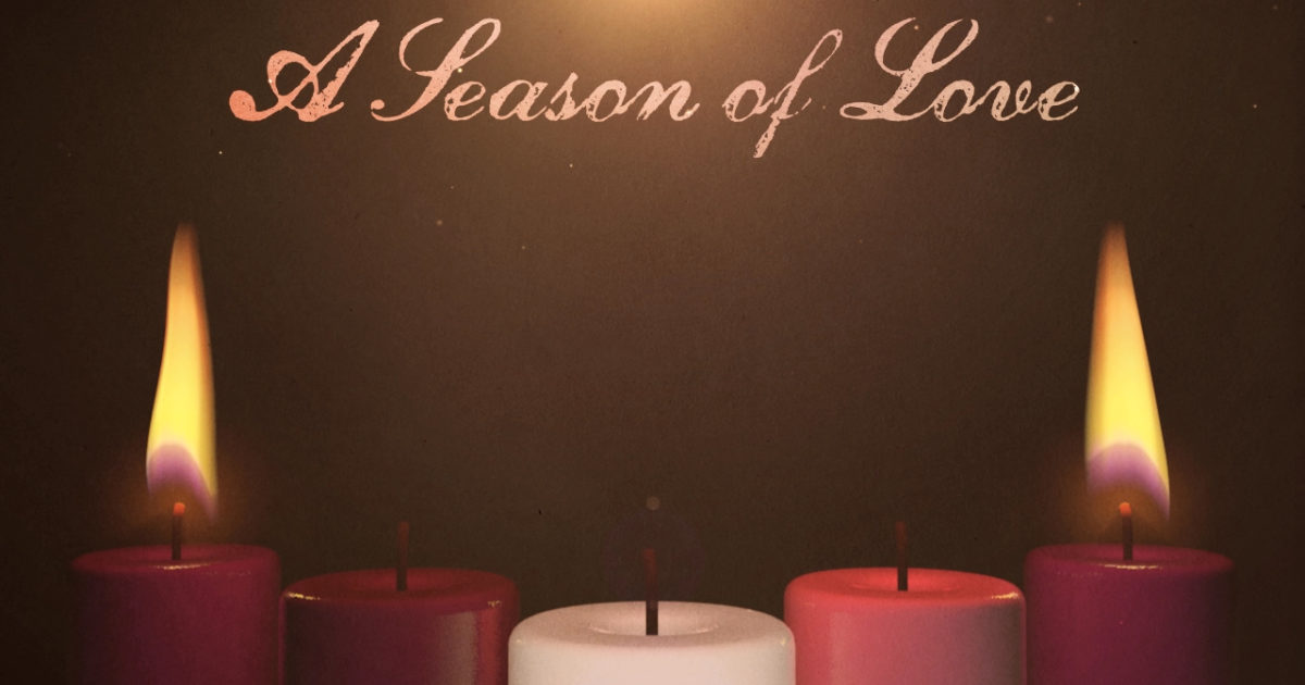 Advent Candles Love Background