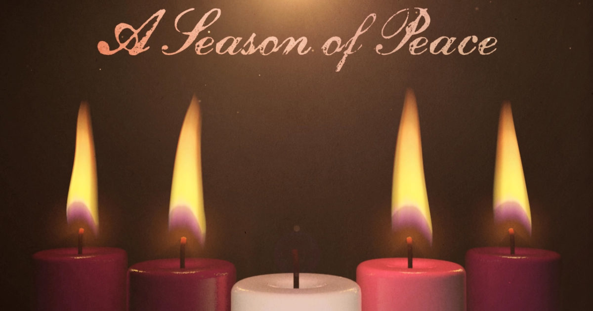 Advent Candles Peace Background