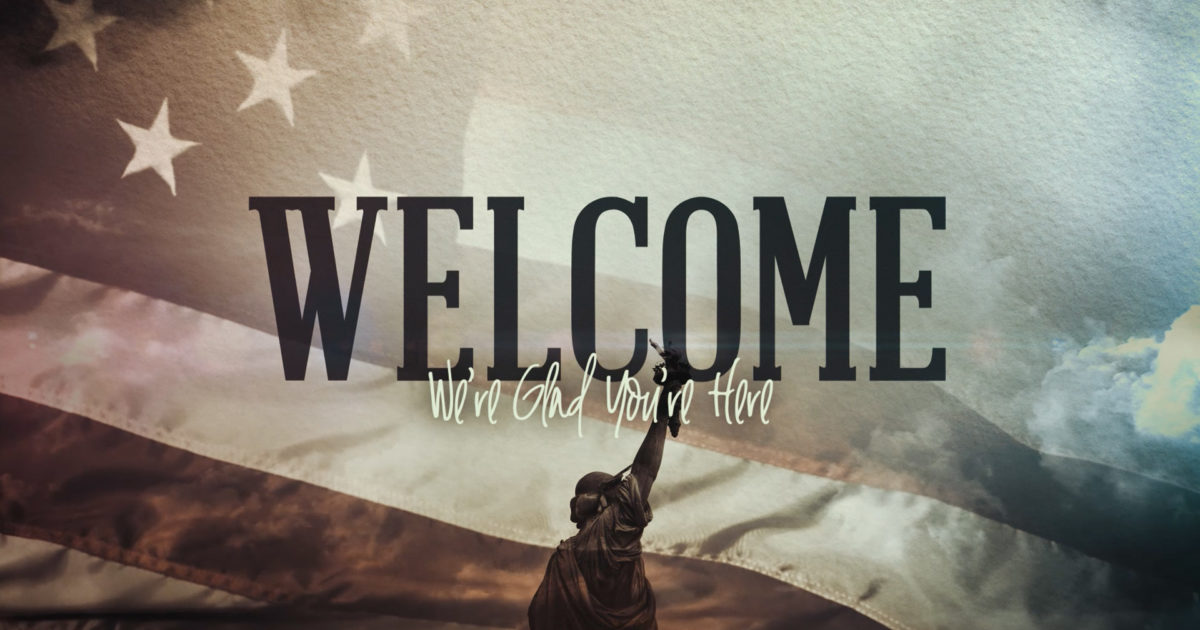 America Welcome Background
