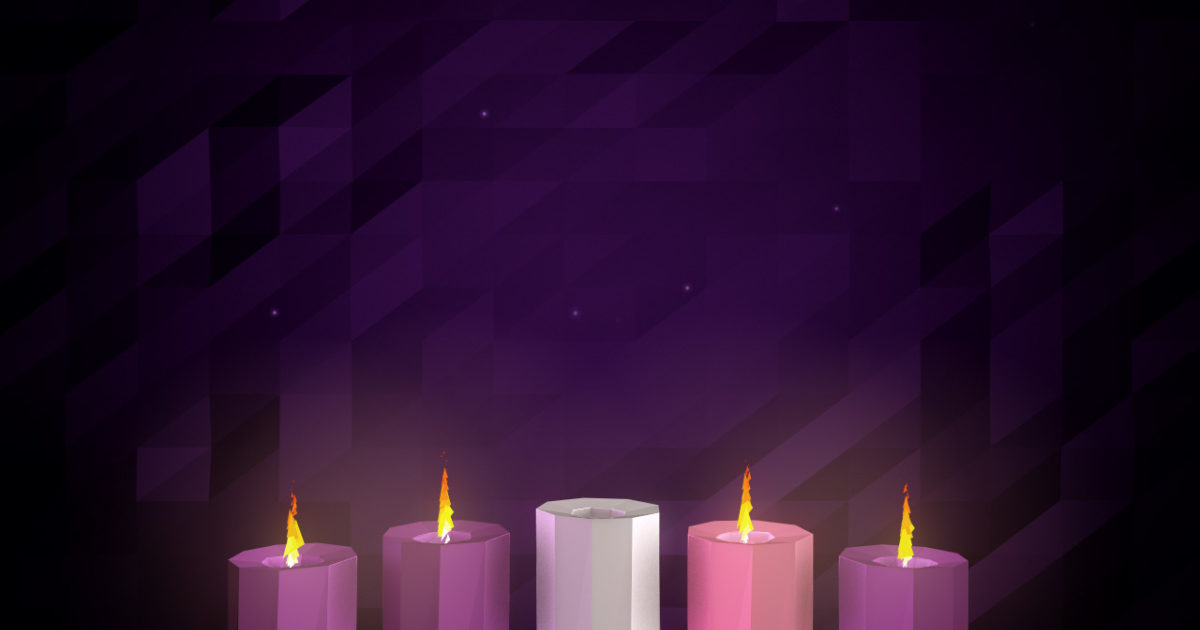 Digital Advent Candles Week 4 Background