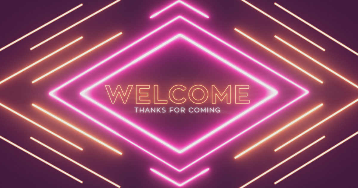 Backlighting Welcome Light Wall Welcome Still | Still Background