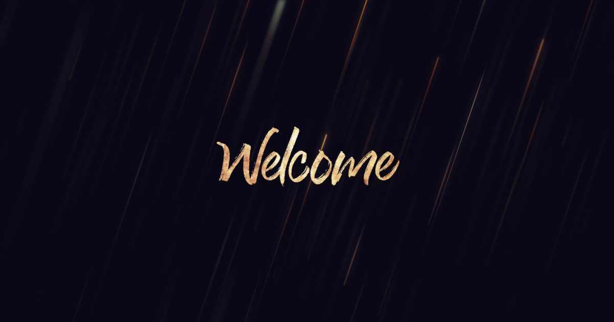 Star Streaks Welcome Still | Still Background