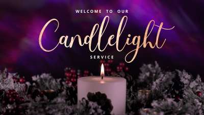 Advent Wreath Candlelight Still