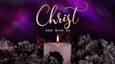 Advent Wreath Christ Still
