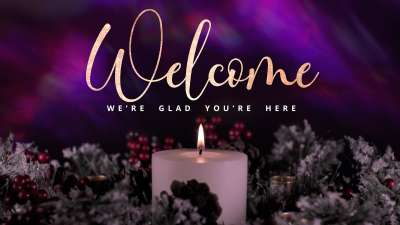 Advent Wreath Welcome Still