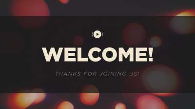 Blissful Bokeh Welcome Stream Still