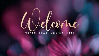 Christmas Ornamental Welcome Still