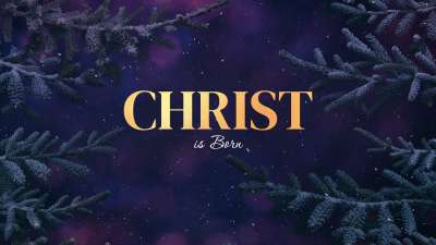 Christmas Wintertide Christ is Born Still