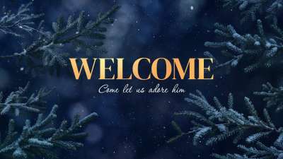 Christmas Wintertide Welcome Christmas Still