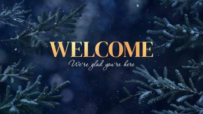 Christmas Wintertide Welcome Still