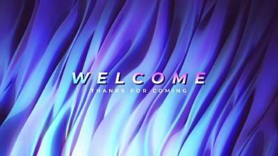 Color Waves Welcome Still