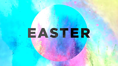 Color Burst Easter Title Still
