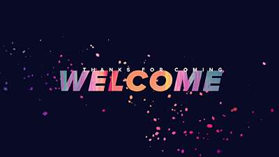 Color Spots Welcome Still