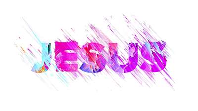 Color Strokes Jesus Light Still