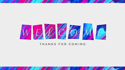 Colorful Easter Welcome Still