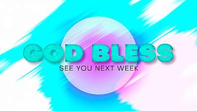 Colorific Easter God Bless Graphic