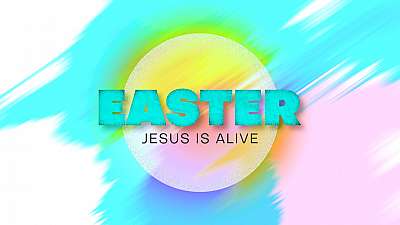 Colorific Easter Title Graphic