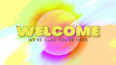 Colorific Easter Welcome Graphic