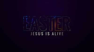 Easter In Color Title Graphic