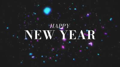 Glitterific New Year Title Still