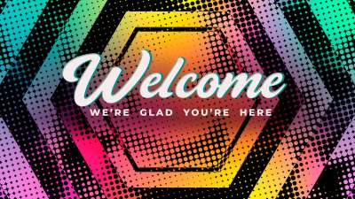Halftones Gradient Welcome Still
