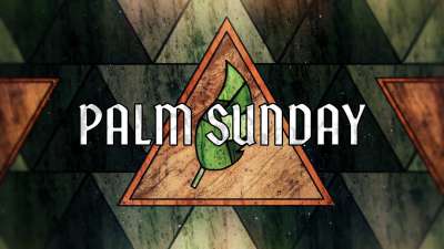 Holy Week Glass Palm Sunday Still