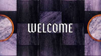 Holy Week Glass Welcome Still