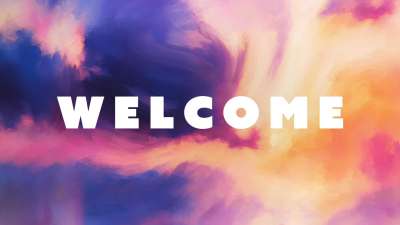 Painted Easter Welcome Still