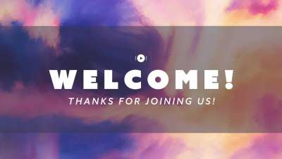 Painted Easter Welcome Stream Still