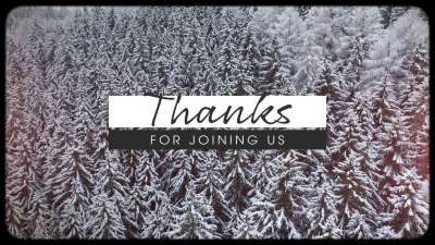 Retro Winter Thanks Still