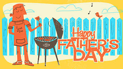 Retro Dad Happy Father's Day Still