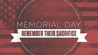 Vintage Patriotic Sky Memorial Day