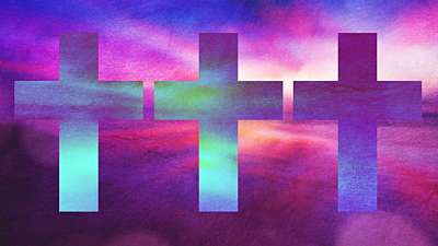 Watercolor Cross Sunrise Remix Still